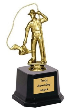 STATUETKA FIGURKA WĘDKARSTWO PUCHAR 19,5 cm GRAWER