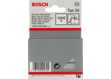 Zszywki Bosch 18 mm 1000 sztuk 1609200369