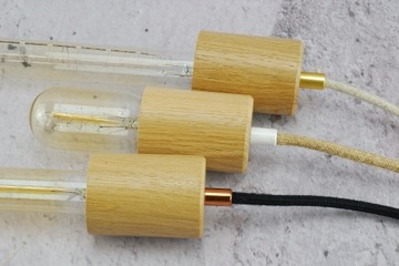 чехол на патрон е27, дуб паук LOFT