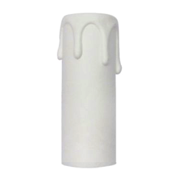 Gilza osłonka świeczki żyrandola 30/27x105mm BIAŁA