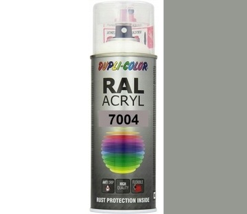 DUPLI-COLOR LAKIER AKRYLOWY RAL ACRYL POŁYSK 7004 400ML