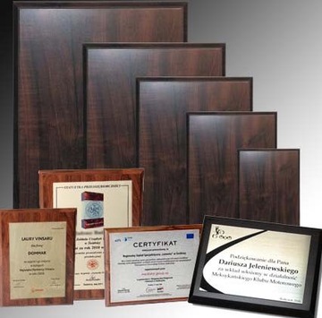 Dyplom drewniany 23x30 PODZIĘKOWANIE +nadruk kolor