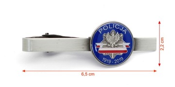 Зажим для галстука с делом 100 лет полиции в Польше