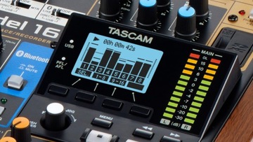 Tascam Model 16 — 14-канальный аналоговый микшер с 16-канальным цифровым