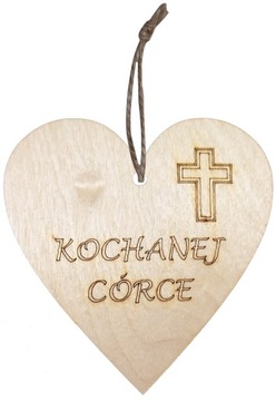 5x Zawieszka SERCE Kochanej Córce ZNICZE CMENTARZ