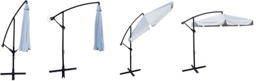 БОЛЬШОЙ складной садовый зонт со штангой 350 см, 8 сегментов, цвета