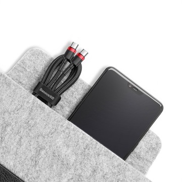 Кабель Baseus Cafule PD2.0 USB-C 60 Вт 1 м Черный