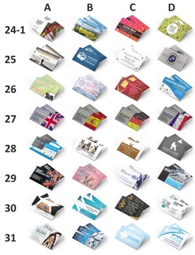 KALENDARZYKI LISTKOWE KIESZONKOWE WIZYTÓWKOWE 90x50 5000szt 4+4 SZABLON