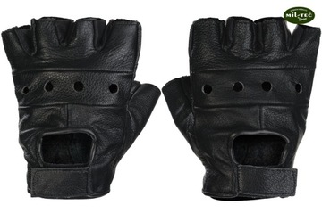 Кожаные велосипедные перчатки Mil-Tec Biker без пальцев L