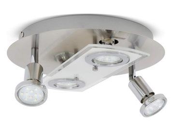 LAMPA SUFITOWA REGULOWANA - PLAFON - 4X GU10 LED
