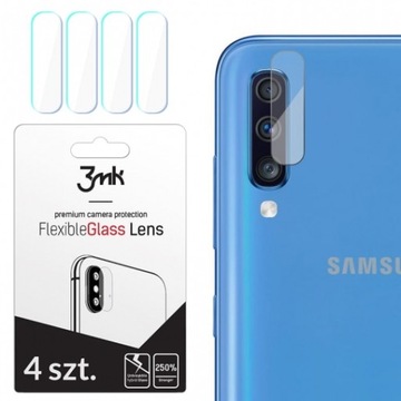 SZKŁO HYBRYDOWE 3MK DO SAMSUNG A70 NA APARAT 4 SZT