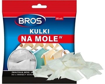 KULKI KWIATOWE ŚRODEK SPOSÓB NA MOLE UBRANIOWE ODZIEŻOWE BROS (20 SZT)