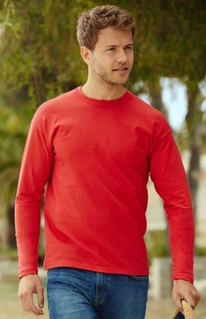 Фрукты -ценность темного L -sleeved T -Fork