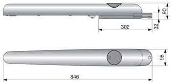 Привод Nice Home ARIA400 для распашных ворот 9м