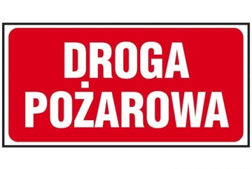 ZNAK PPOŻ. DROGA POŻAROWA 45P FS