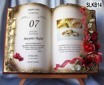 Prezent ślubny,życzenia,Pamiątka ślubu,kartki CUDO