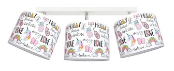 PIĘKNA Lampa sufitowa UNICORN lub RAKIETY przeguby