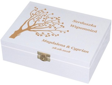 Pudełko -P020 serduszka wspomnień