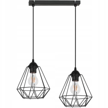 SUFITOWA LAMPA WISZĄCA DIAMENT LOFT EDISON LED