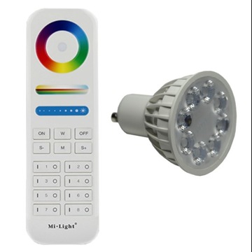 ŻARÓWKA SMART LED RGB+CCT WIFI MILIGHT GU10 +PILOT