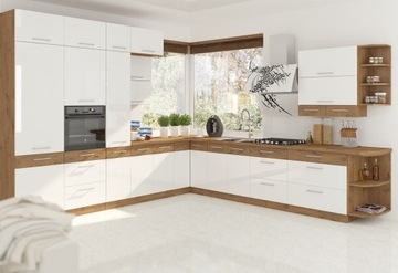 Кухонные шкафы VIGO WHITE GLOSS, WROCŁAW DESIGN
