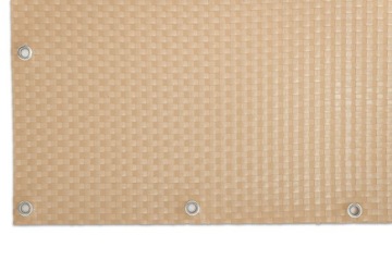 OSŁONA MATA BALKONOWA OCZKOWANA RATTAN TECHNORATTAN 0,9x5 m + OPASKI