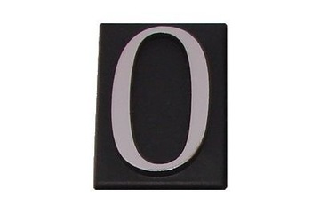 Номер 0, самоклеящаяся хромированная пластина толщиной 4,5 см.