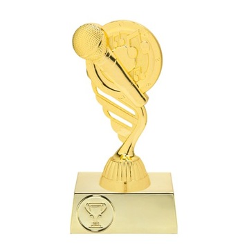 Statuetka MYZUKA konkurs zawody mikrofon 16cm