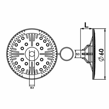 Нажимная пластина, пенопластовая заглушка - 100 шт.