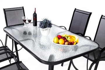 КОМПЛЕКТ САДОВОЙ МЕБЕЛИ СТОЛ 6+1 ДЛЯ ТЕРРАСЫ, БАЛКОНА