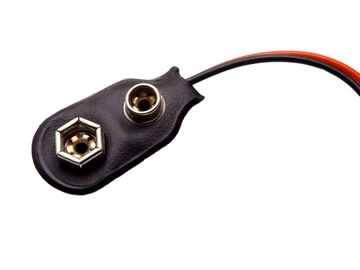 Zatrzask baterii 9V 6F22 kable 15cm 5 sztuk