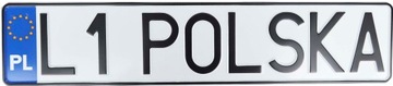 ПОЛЬША Табличка для регистрационных рамок