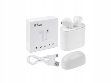 БЕСПРОВОДНЫЕ BT НАУШНИКИ i7s TWS СО СПОРТИВНЫМ МИКРОФОНОМ POWERBANK