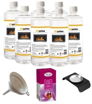 zestaw BIOPALIWO 7L bioetanol pojemnik aromaterapii olejek dzika orchidea