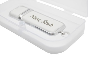 Кожаный флэш-накопитель на 512 МБ + гравировка + коробка