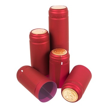 Kapturki z perforacją czerwone fi 31mm 100szt.