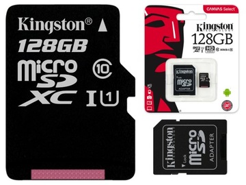 КАРТА KINGSTON MICROSD 128 ГБ MICRO CL10 SD-АДАПТЕР