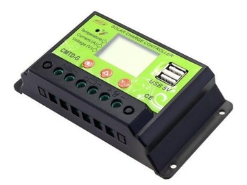 Хороший аккумулятор ЗАРЯДКА РЕГУЛЯТОРА 10А СОЛНЕЧНАЯ 12В 24В USB ШИМ ПАНЕЛЬ