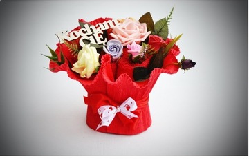 BUKIET z DUŻYCH ręczników PREZENT na Walentynki