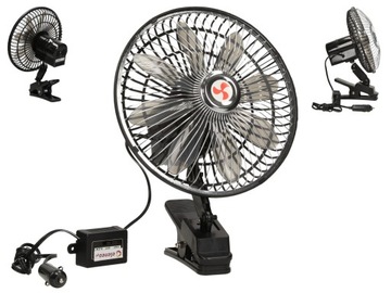 ПОВОРОТНЫЙ ВЕНТИЛЯТОР 2x10 СМ 24 В/8 Вт ДВОЙНЫЕ ВЕНТИЛЯТОРЫ ДЛЯ АВТОБУСОВ И ГРУЗОВИКОВ МДП