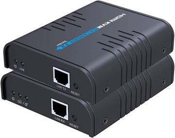 Конвертер HDMI в LAN IP + удлинитель USB 120m