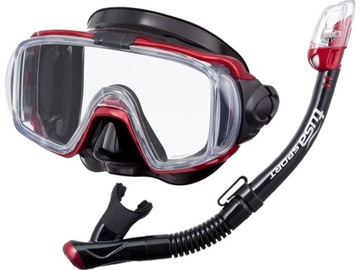 TUSA DIVING SET VISIO маска + трубка DRY VALVE UC3125 для подводного плавания QBMDR