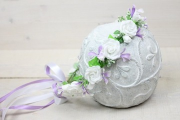 Венок для причастия БЕЛАЯ сирень винтаж первое причастие