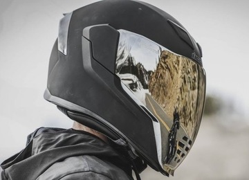 КОВРИК ICON AIRFLITE + СТЕКЛЯННОЕ ЗЕРКАЛО RST ШЛЕМ SPORT S