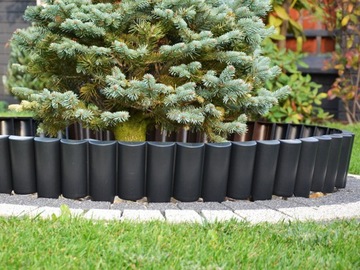 Сад ПАЛИСАД PalGarden EDGE ЧЕРНЫЙ ЗАБОР высотой 25 см