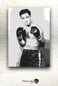 ROCKY MARCIANO - IMAGE 120x80 холст плакат боксер