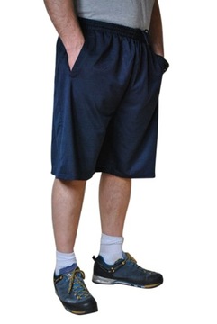 DUŻE SPODENKI 3/4 GRANAT pas 145cm 7XL