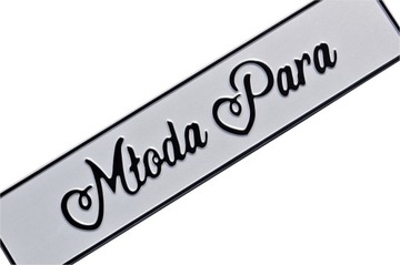 Tablice ślubne aluminiowe. White