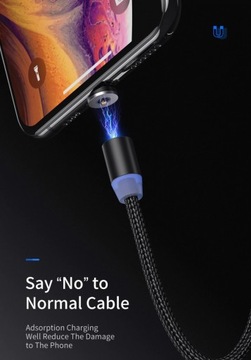 МАГНИТНЫЙ КАБЕЛЬ 3 В 1 ЗАРЯДНОЕ УСТРОЙСТВО ДЛЯ IPHONE MICRO USB C