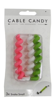Organizer do kabli Cable Candy Snake 3 szt. kolor